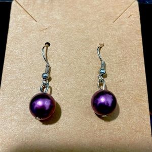 Purple earrings